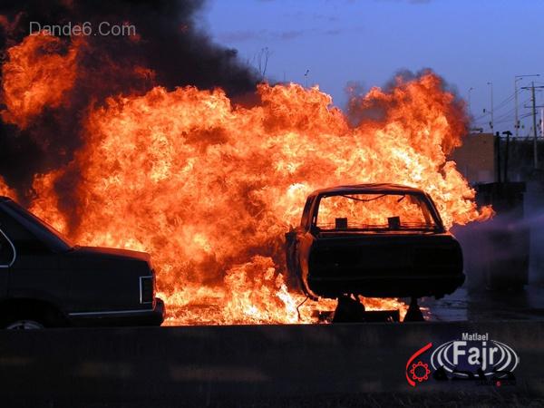 مرگ دردناک یک خانواده در آتش سوزی خودرو