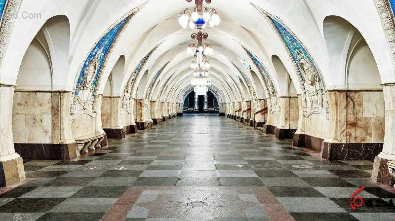 تصاویر معماری زیبای مترو مسکو