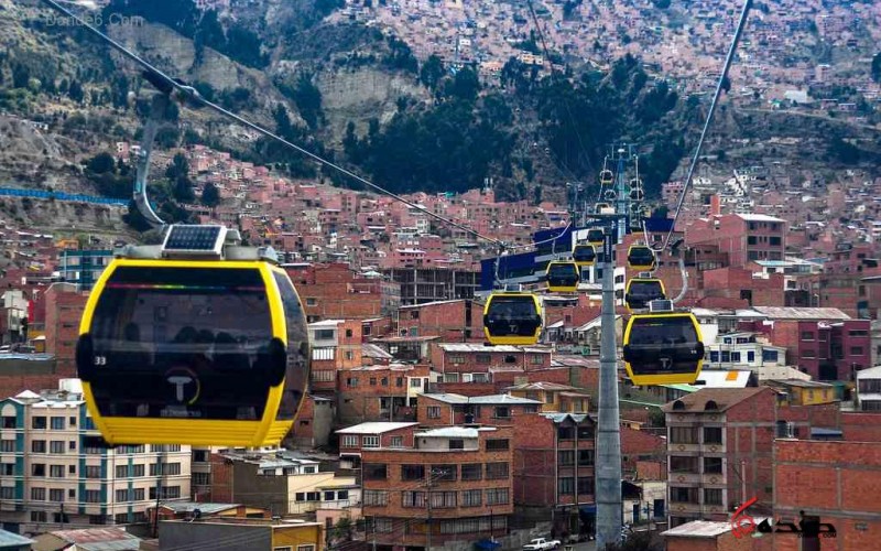 تله کابین به جای مترو/ بزرگراهی در آسمان بولیوی