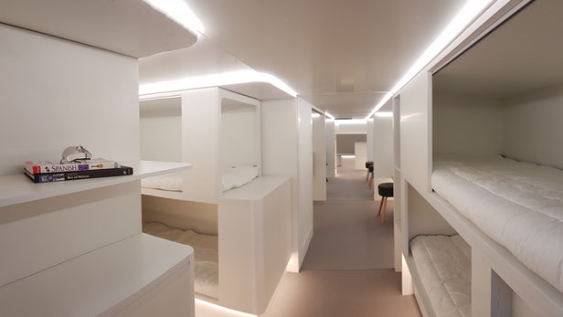 ایرباس فضاهای حمل بار را به فضاهایی جادار و بزرگ برای استراحت مسافران تبدیل می کند